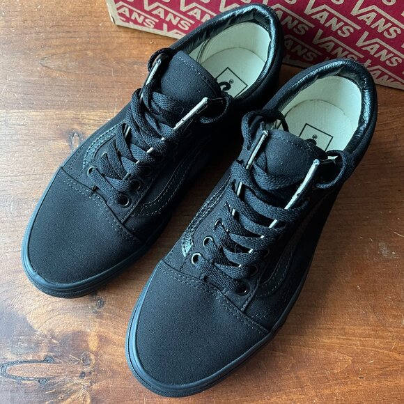 Vans Old Skool Canvas Shoes Black Size W9 M7.5 - Picture 7 of 7